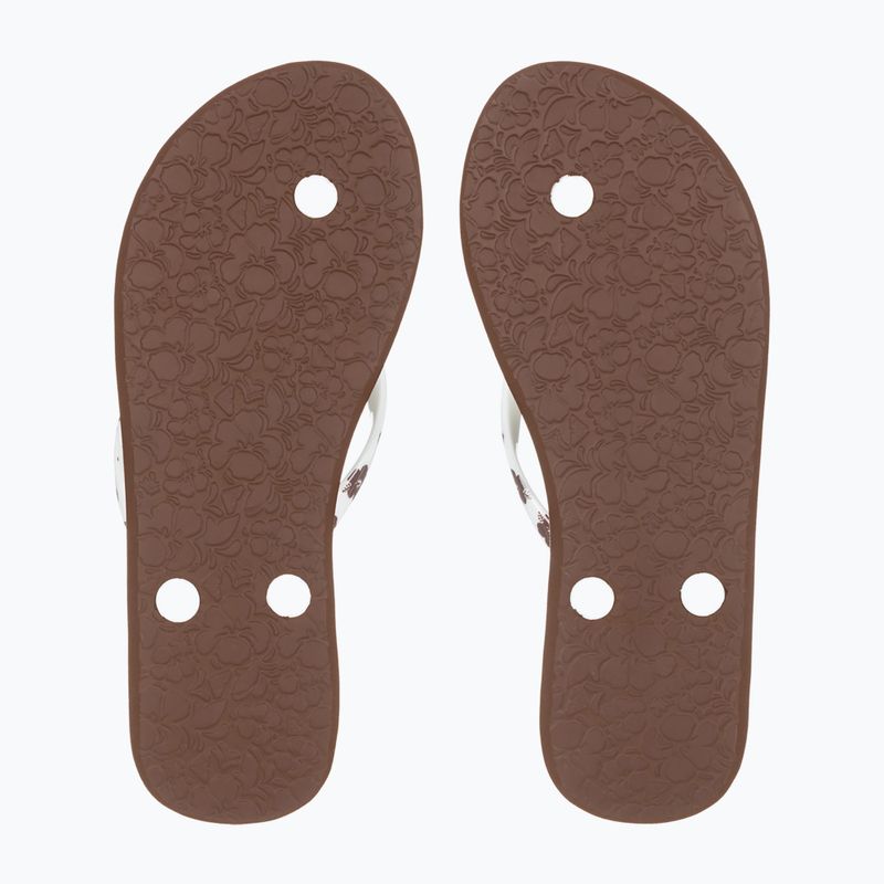 Dámské žabky ROXY Portofino III dc light brown/white 9