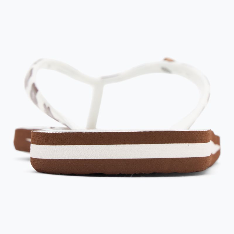 Dámské žabky ROXY Portofino III dc light brown/white 6