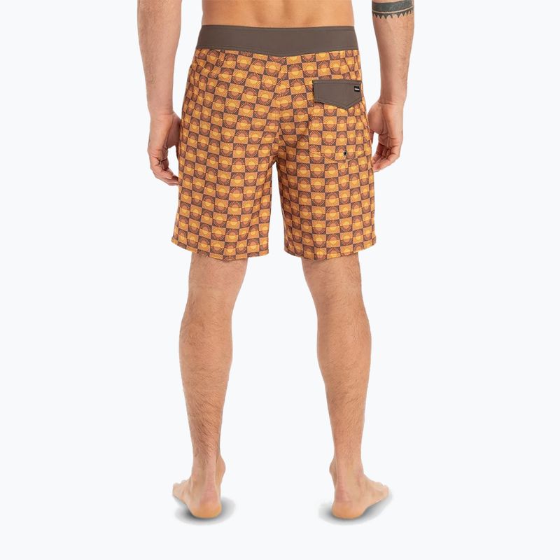 Pánské plavecké šortky Quiksilver Surfsilk Straight Leg 18" florever bran 3