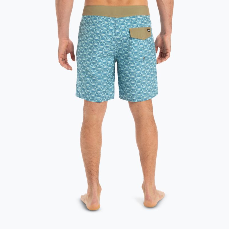 Pánské plavecké šortky Quiksilver Surfsilk Straight Leg 18" florever aquifer 3