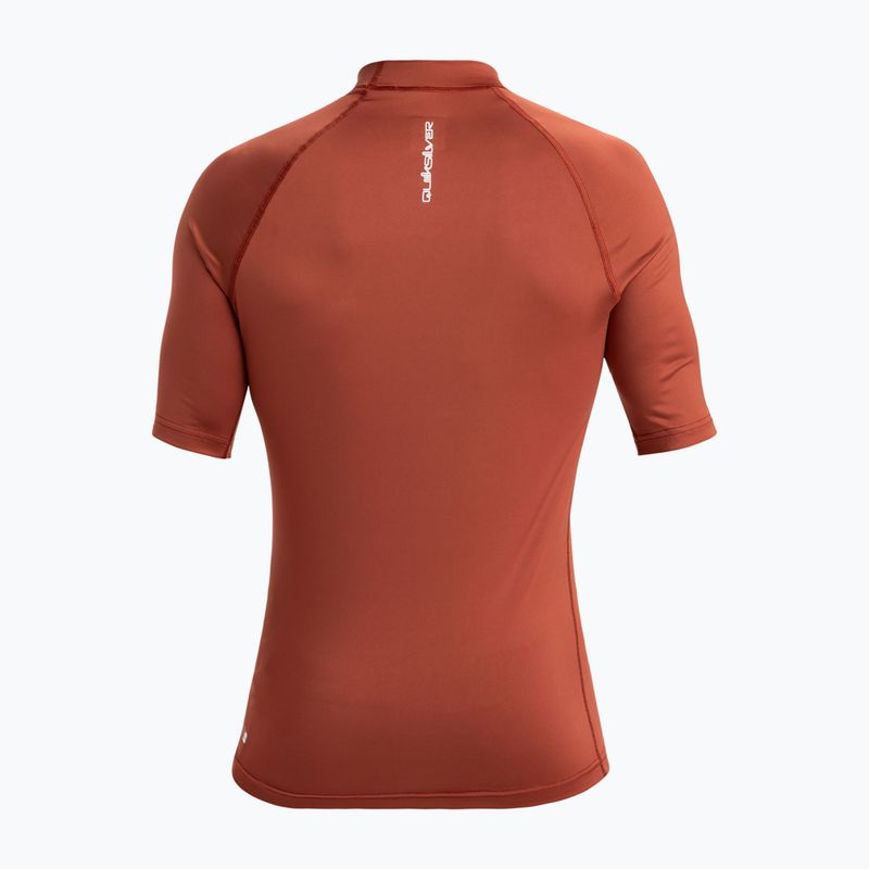 Pánské plavecké tričko Quiksilver Everyday UPF50 henna 2