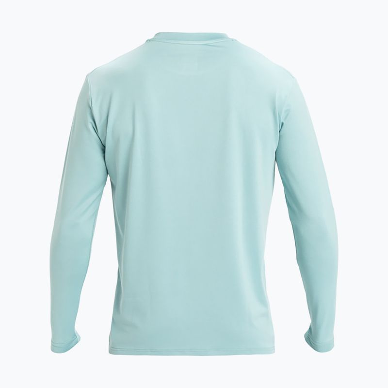 Pánské plavecké triko Longsleeve Quiksilver DNA Bubble Logo aquifer 2