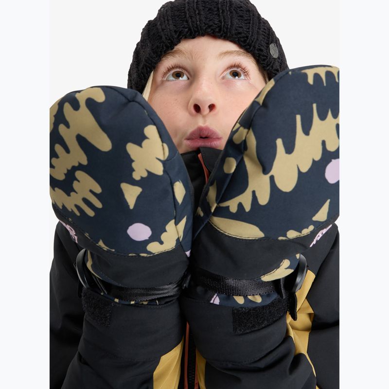 Dětské snowboardové rukavice Roxy Jetty Mitt fennel seed/big flower rg 5