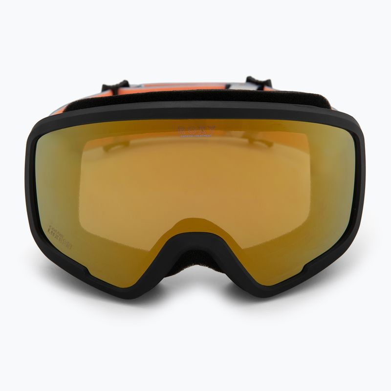 Dětské snowboardové brýle ROXY Missy big flowers/clux ml orange 2