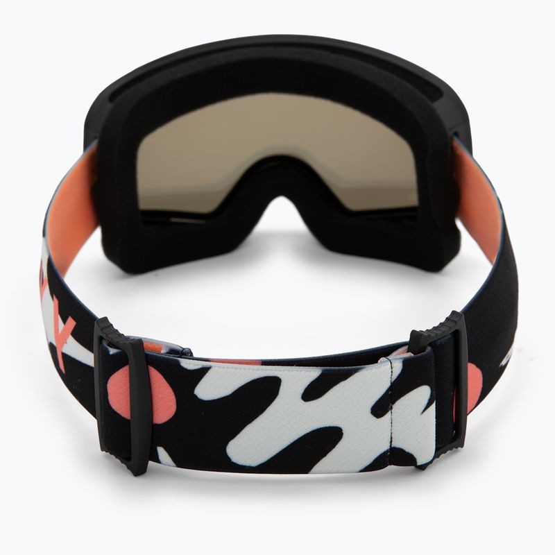 Dětské snowboardové brýle ROXY Missy big flowers/clux ml orange 3