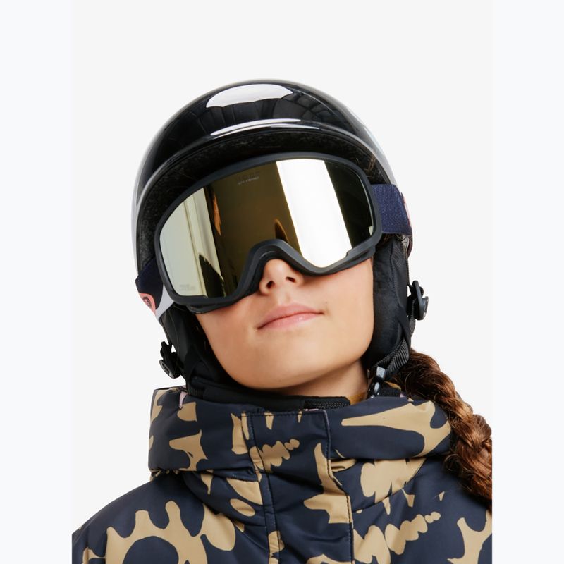 Dětské snowboardové brýle ROXY Missy big flowers/clux ml orange 9