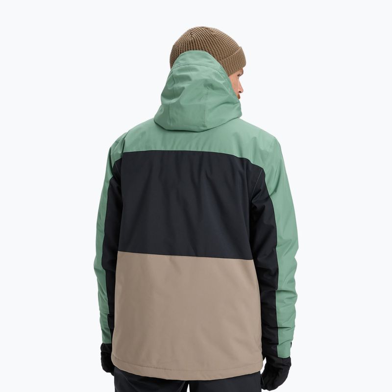 Pánská snowboardová bunda Quiksilver Sycamore Block 20K dark ivy 3