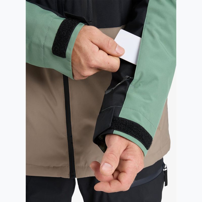 Pánská snowboardová bunda Quiksilver Sycamore Block 20K dark ivy 5