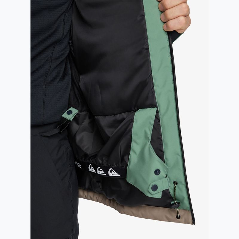 Pánská snowboardová bunda Quiksilver Sycamore Block 20K dark ivy 11