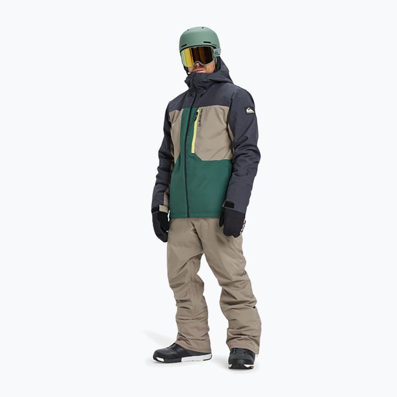 Pánská snowboardová bunda Quiksilver Dawson trekking green 2