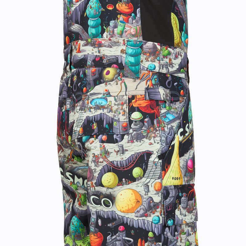 Dětské snowboardové kalhoty DC Roadblock Youth Bib Outer World Black 6