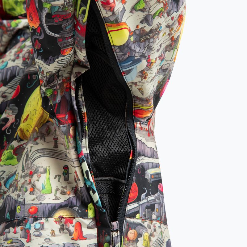 Pánská snowboardová bunda DC Basis Print Outer World Black 5