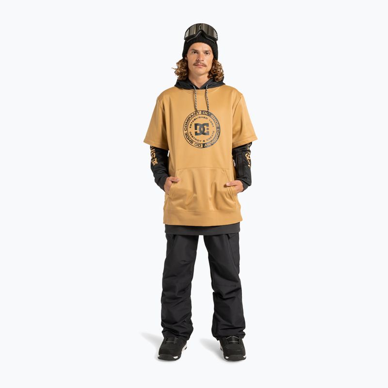 Pánská snowboardová mikina DC Dryden mustard gold 2