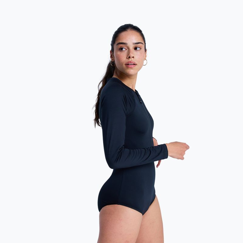 Dámské jednodílné plavky ROXY Essentials Front Zip anthracite 4