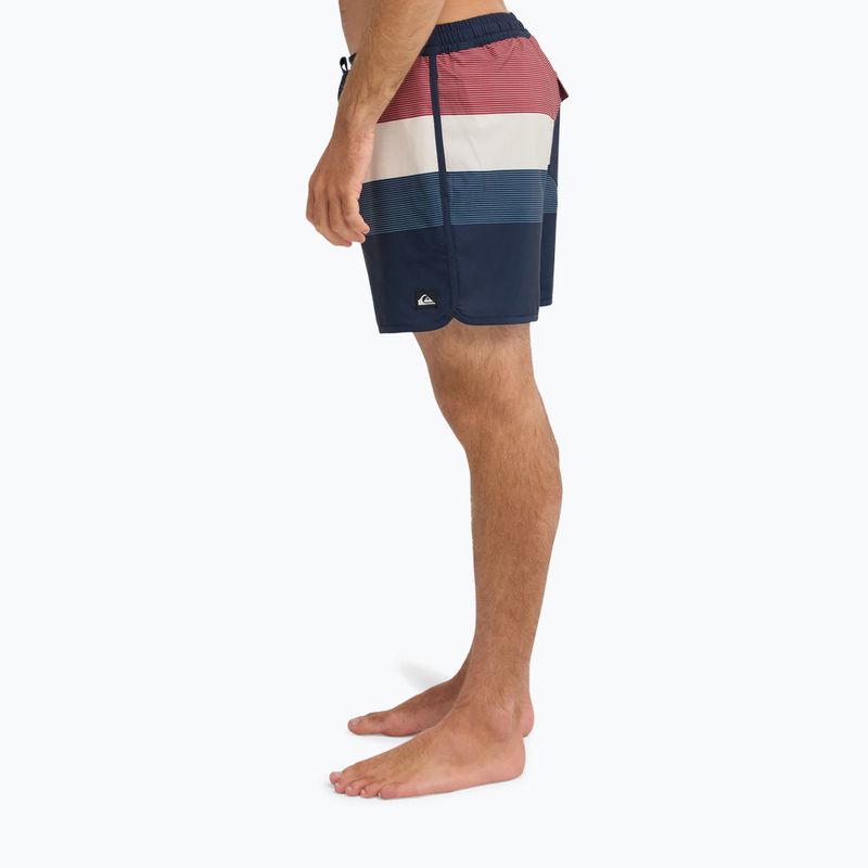 Pánské koupací šortky Quiksilver Stretch Scallop Volley 16" dark navy tijuana 4