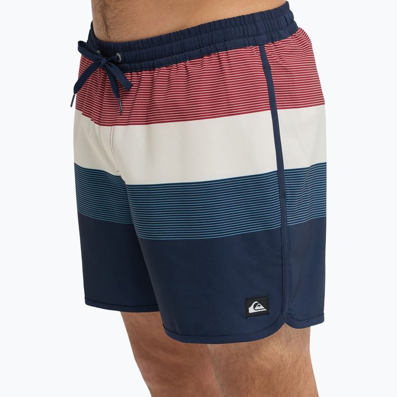 Pánské koupací šortky Quiksilver Stretch Scallop Volley 16" dark navy tijuana 5