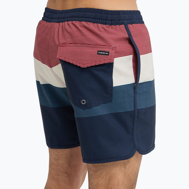 Pánské koupací šortky Quiksilver Stretch Scallop Volley 16" dark navy tijuana 6