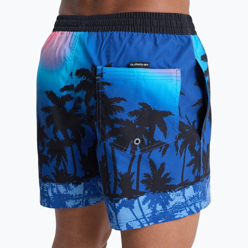 Pánské koupací šortky Quiksilver Everyday Printed Volley 15" monaco blue thermotropics 6