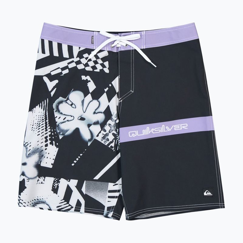 Pánské koupací šortky Quiksilver Surfsilk Straight 20" black block momentum 7