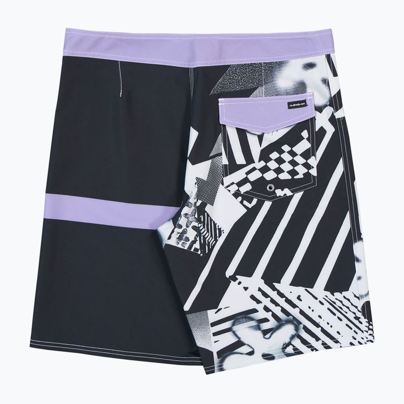 Pánské koupací šortky Quiksilver Surfsilk Straight 20" black block momentum 8