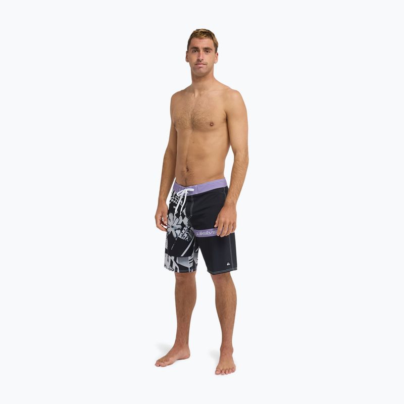 Pánské koupací šortky Quiksilver Surfsilk Straight 20" black block momentum 2