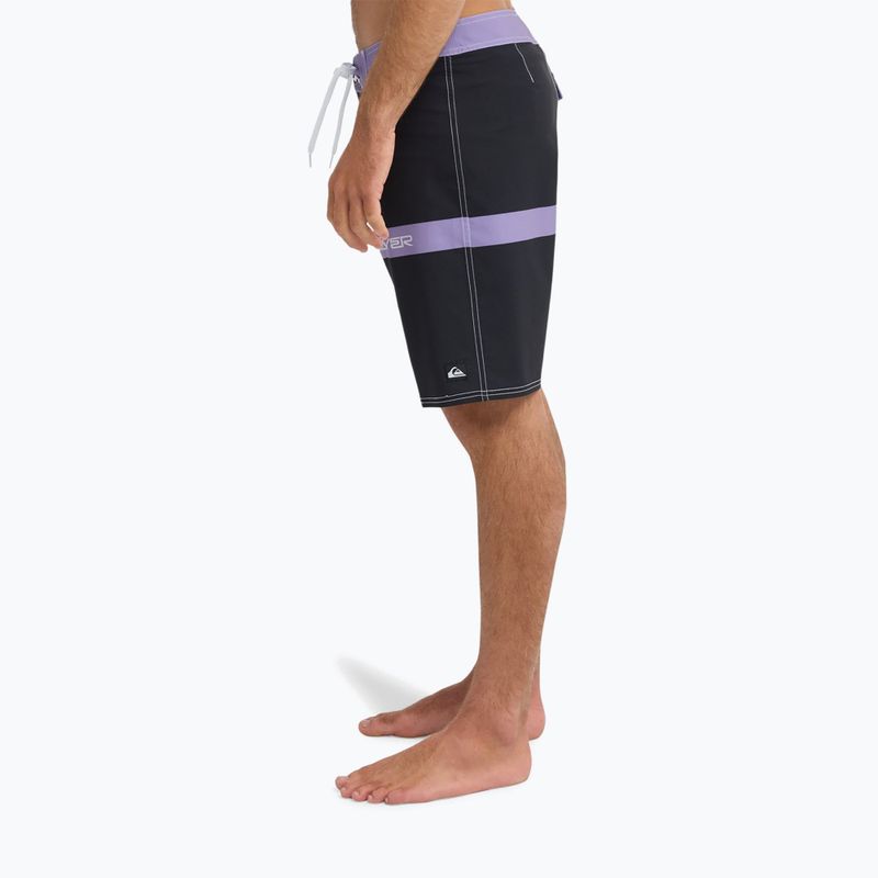 Pánské koupací šortky Quiksilver Surfsilk Straight 20" black block momentum 4