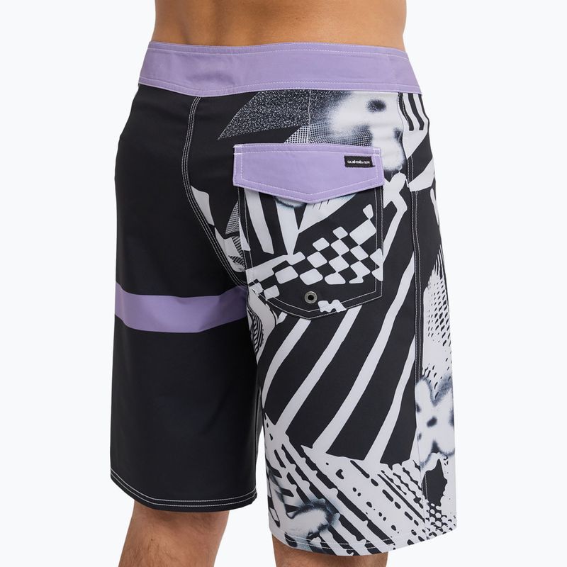 Pánské koupací šortky Quiksilver Surfsilk Straight 20" black block momentum 6