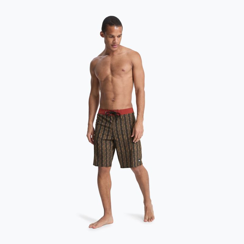 Pánské koupací šortky Quiksilver Surfsilk Straight 20" black horizons 2