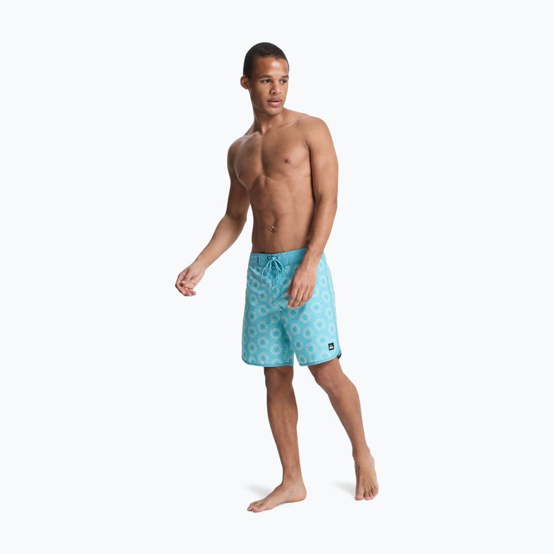 Pánské koupací šortky Quiksilver Surfsilk Scallop 18" aqua ocean mayhem 2