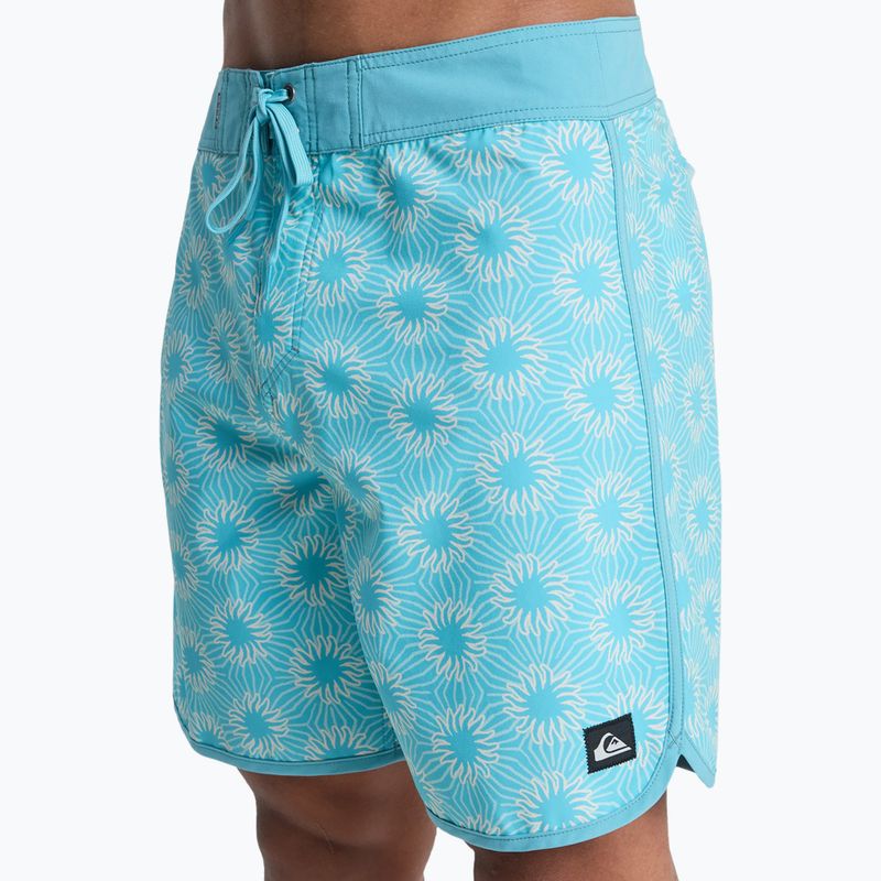 Pánské koupací šortky Quiksilver Surfsilk Scallop 18" aqua ocean mayhem 5
