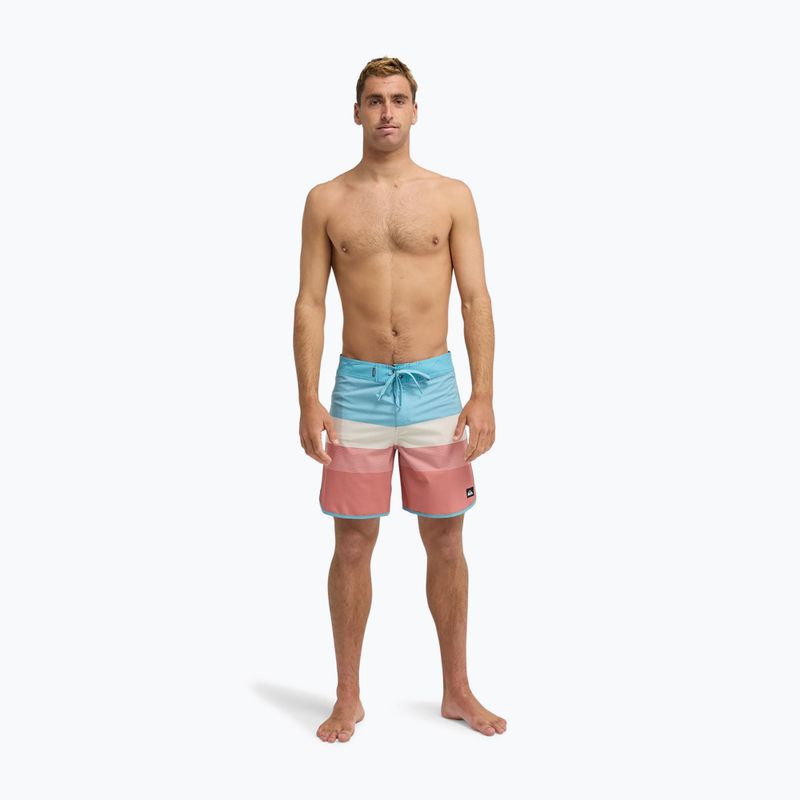 Pánské koupací šortky Quiksilver Surfsilk Scallop 18" desert sand/tijuana 2