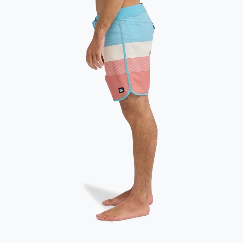 Pánské koupací šortky Quiksilver Surfsilk Scallop 18" desert sand/tijuana 4