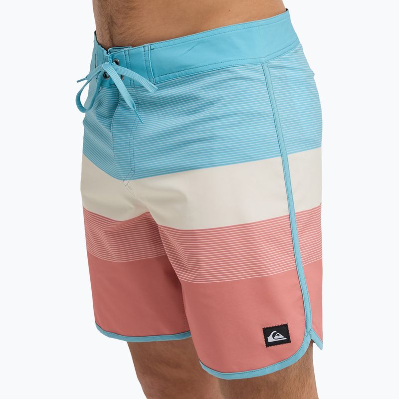 Pánské koupací šortky Quiksilver Surfsilk Scallop 18" desert sand/tijuana 5