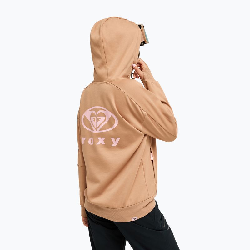 Dámská snowboardová mikina ROXY Liberty Hoodie cafe au lait 3
