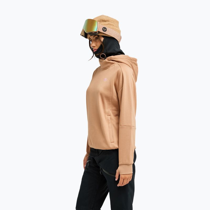Dámská snowboardová mikina ROXY Liberty Hoodie cafe au lait 4