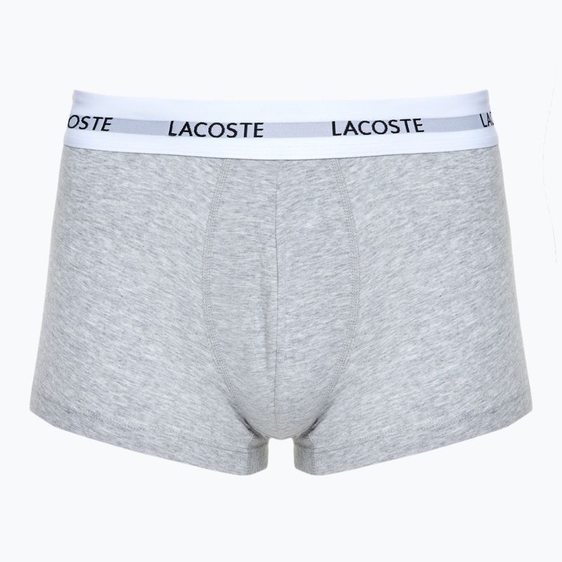 Pánské boxerky Lacoste 5H5150 3 páry black/white/silver chine 3