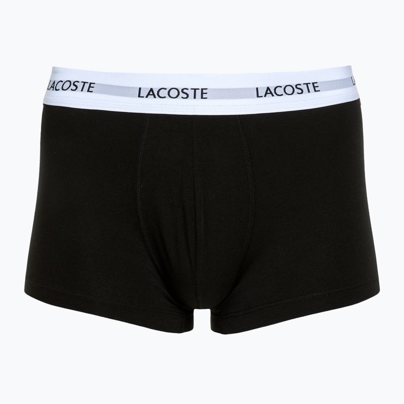 Pánské boxerky Lacoste 5H5150 3 páry black/white/silver chine 4