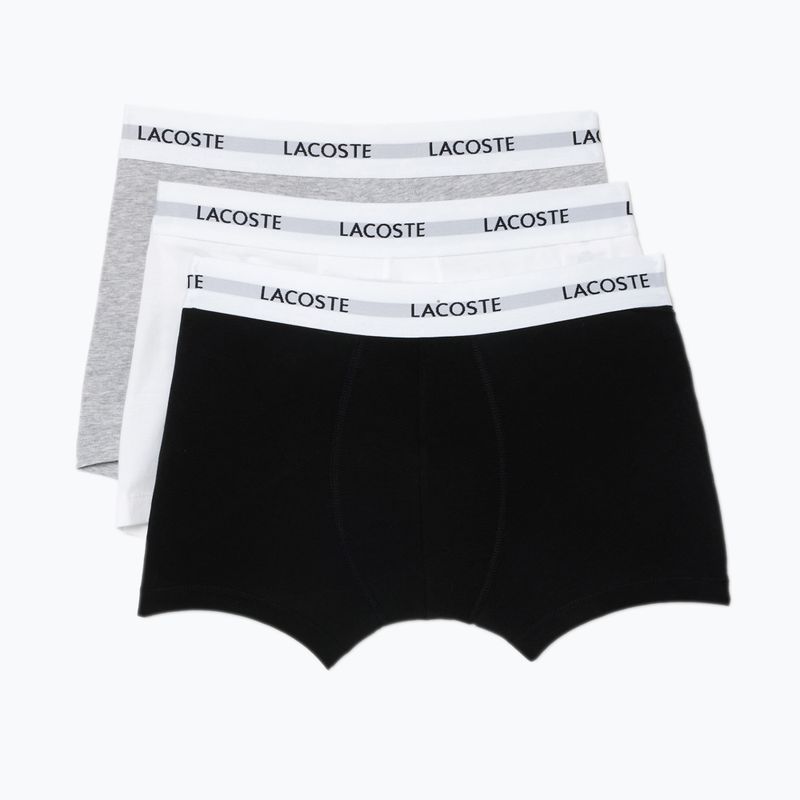 Pánské boxerky Lacoste 5H5150 3 páry black/white/silver chine 7