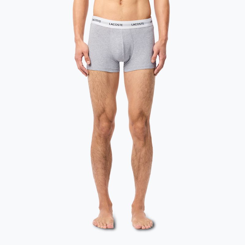 Pánské boxerky Lacoste 5H5150 3 páry black/white/silver chine 9