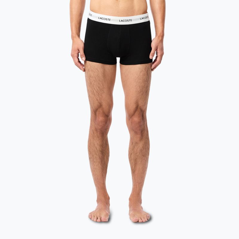 Pánské boxerky Lacoste 5H5150 3 páry black/white/silver chine 10