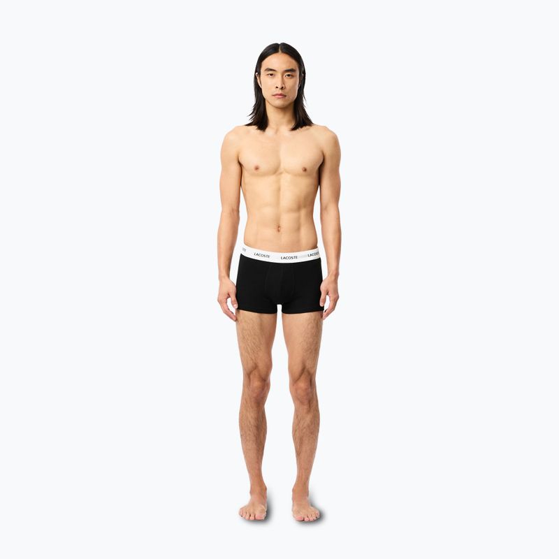 Pánské boxerky Lacoste 5H5150 3 páry black/white/silver chine 11