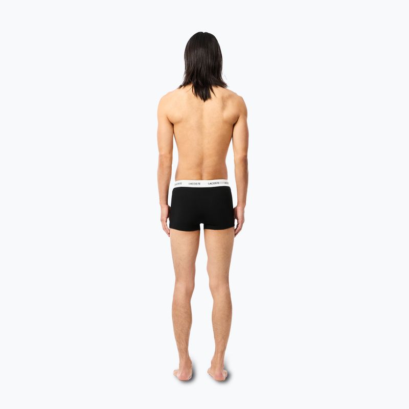 Pánské boxerky Lacoste 5H5150 3 páry black/white/silver chine 12
