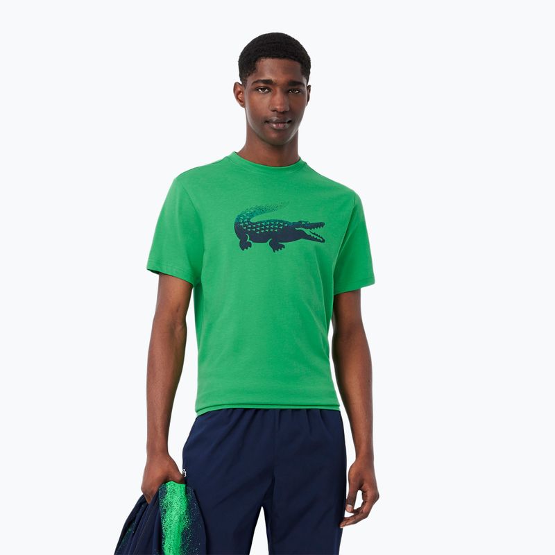 Pánské tenisové tričko Lacoste TH8970 calathea
