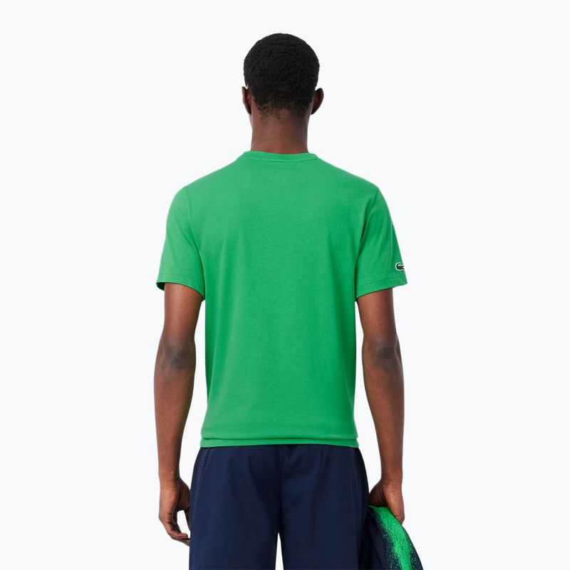 Pánské tenisové tričko Lacoste TH8970 calathea 3
