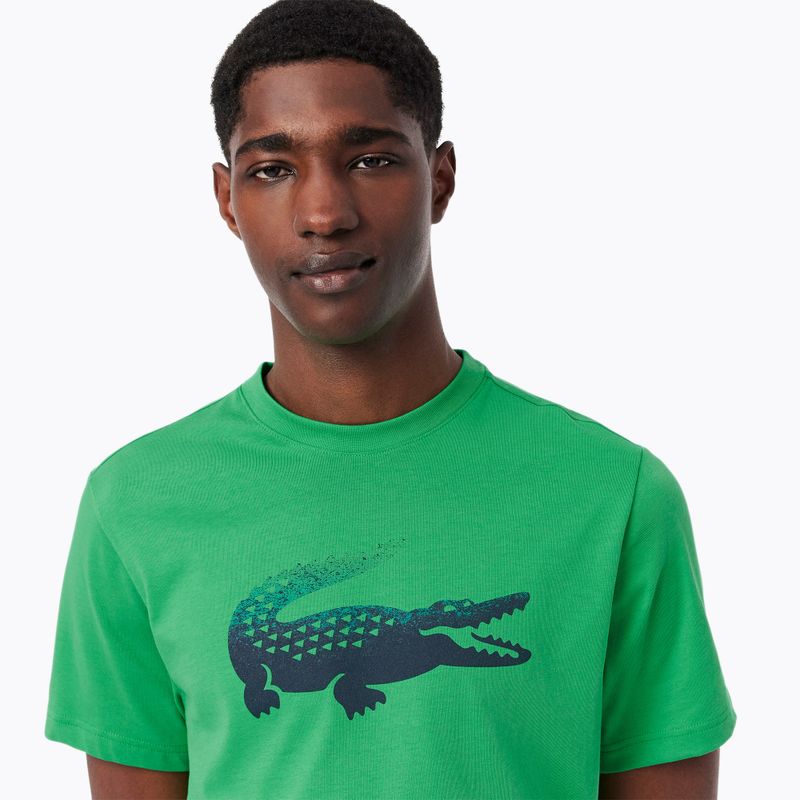 Pánské tenisové tričko Lacoste TH8970 calathea 4