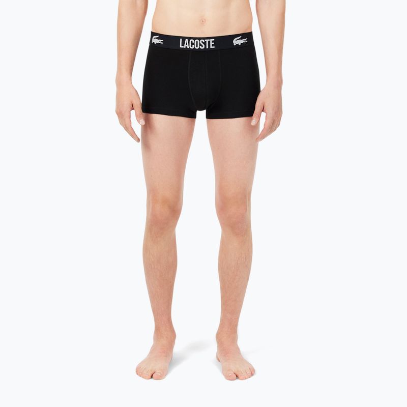 Pánské boxerky Lacoste 5H2393 3 pack black/red/white 9