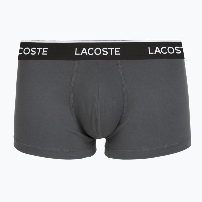 Pánské boxerky Lacoste 5H1300 3 pack silver chine/flagstone/black 6