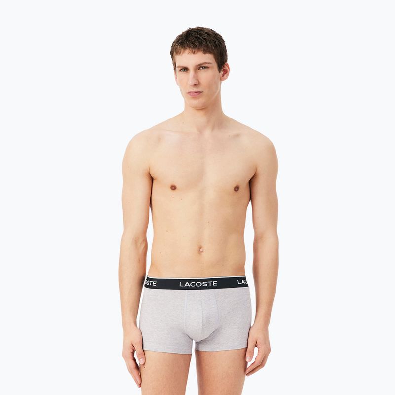 Pánské boxerky Lacoste 5H1300 3 pack silver chine/flagstone/black 7