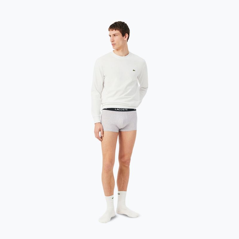 Pánské boxerky Lacoste 5H1300 3 pack silver chine/flagstone/black 8