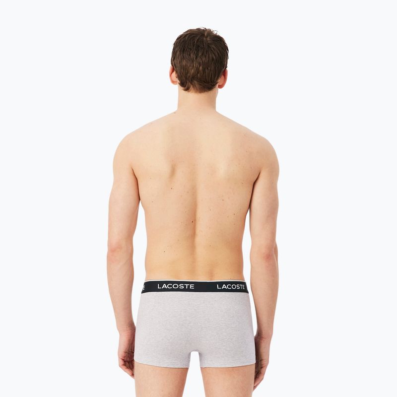 Pánské boxerky Lacoste 5H1300 3 pack silver chine/flagstone/black 9